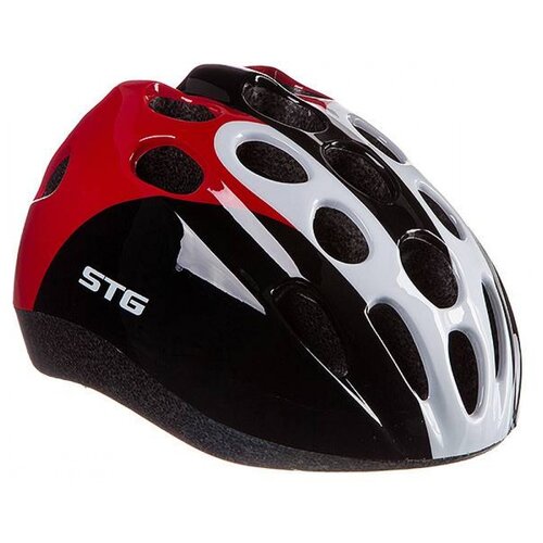 Шлем защитный STG HB5-3, р. S (48 - 52 см), черный/красный/белый