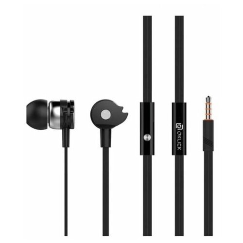 Наушники Oklick HP-S-210 вкладыши в ушной раковине провод 12 м черные 510₽