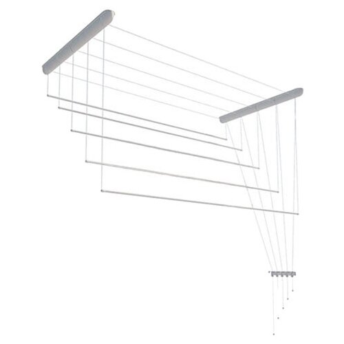 Сушилка для белья  Лиана  потолочная пластмассовая 1,5 м, белая