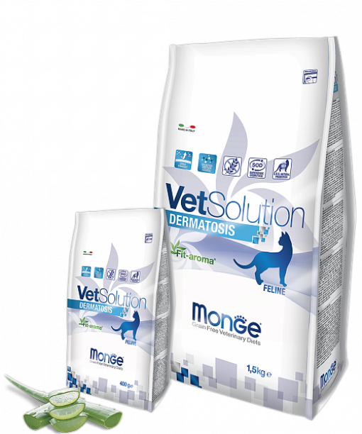 Monge VetSolution Cat Dermatosis сухой корм для кошек Монж Дерматозис 400 гр - фотография № 12