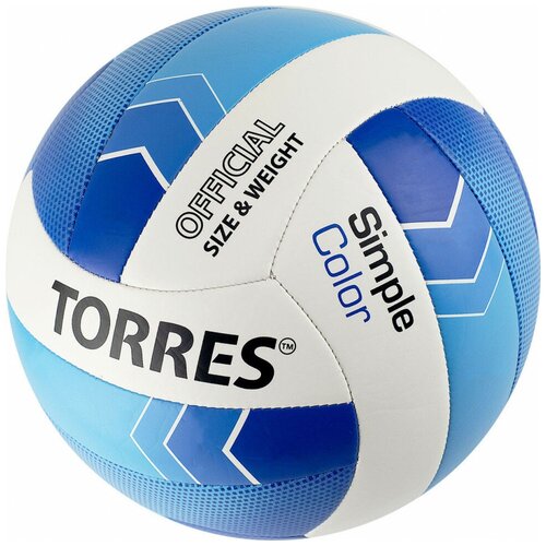 фото Мяч волейбольный "torres simple color" арт.v32115, р.5, синт.кожа (тпу)