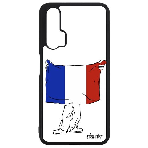фото Чехол на huawei nova 5t, "флаг франции с руками" туризм страна utaupia