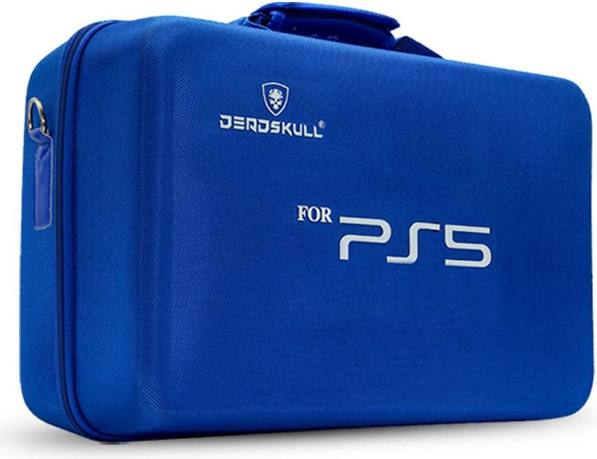 Сумка для хранения и перевозки игровой приставки Sony PlayStation 5 и геймпадов Travele Deadskull Blue (Синий) (PS5)