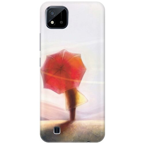 фото Re:pa чехол - накладка artcolor для realme c20 / c11 (2021) с принтом "красный зонтик"