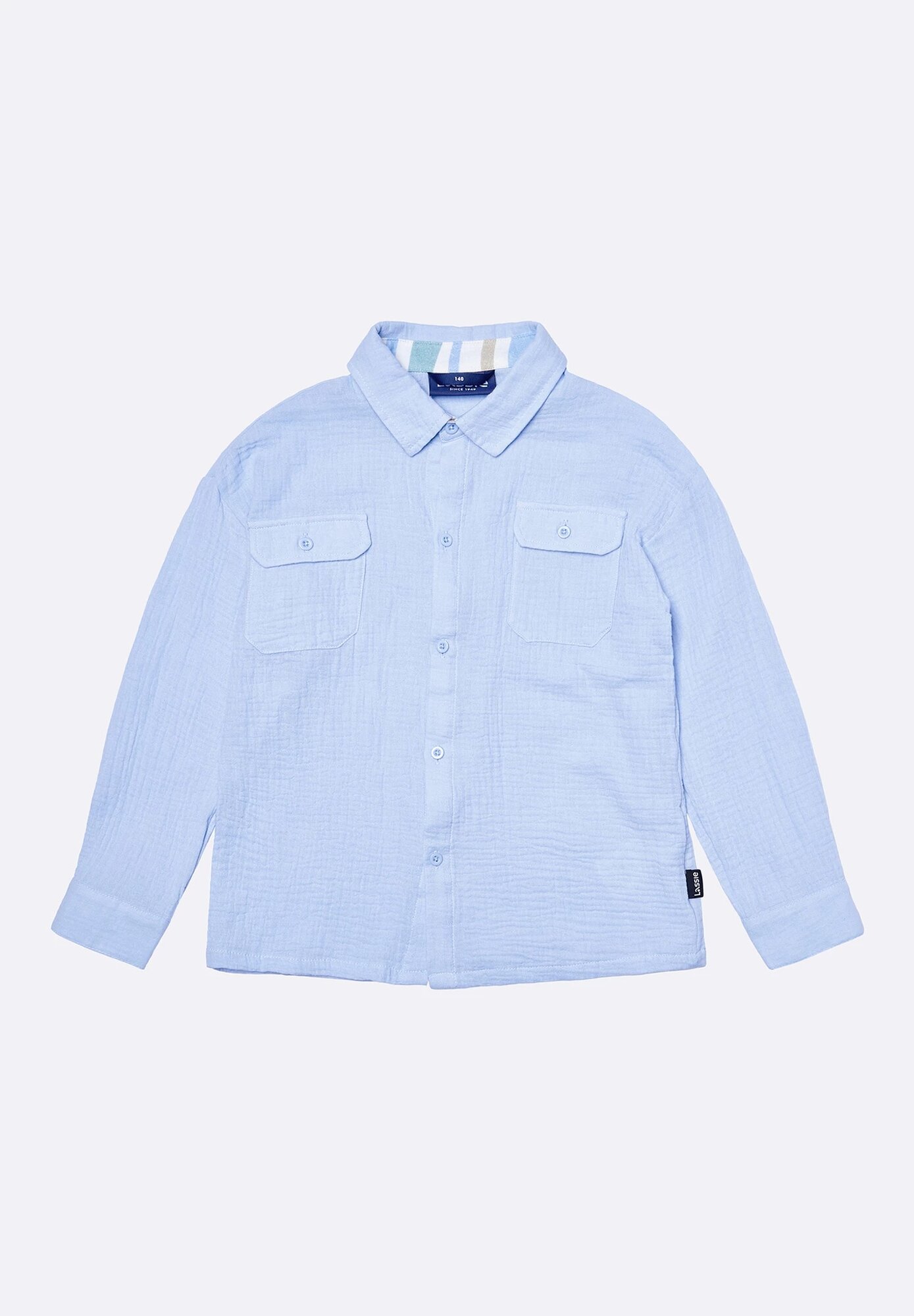 Рубашка Lassie Oksa, размер 134, голубой, — фото 1