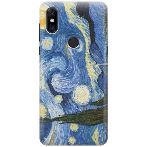 фото Cиликоновый чехол на xiaomi mi mix 3 / сяоми ми микс 3 с принтом "звездная ночь" gosso