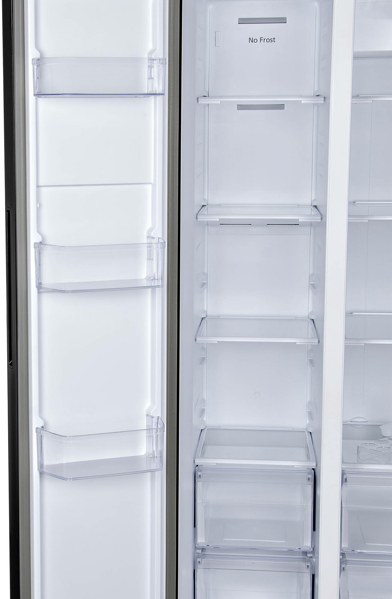 Холодильник HYUNDAI , двухкамерный, черное стекло - фото №20