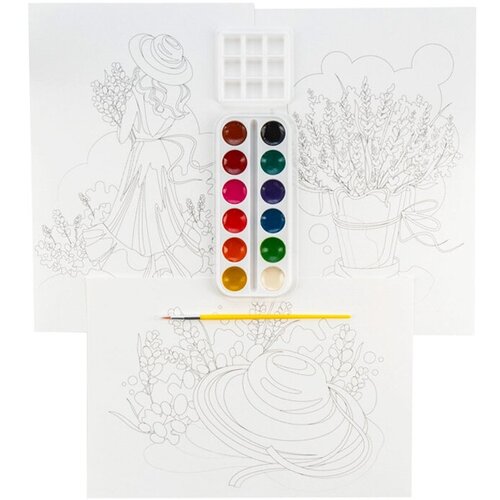 Набор для детского творчества Lori Скетчинг акварелью набор для творчества lori скетчинг акварелью животные в цветах