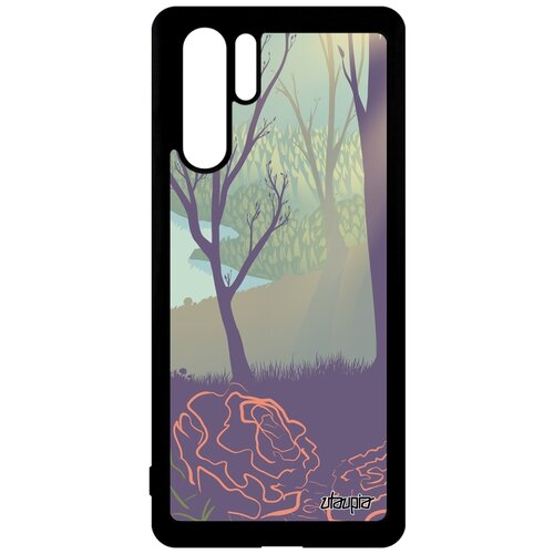 фото Чехол для смартфона p30 pro, "лесные розы" пейзаж озеро utaupia