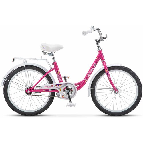 Велосипед 20 Stels Pilot 205 C Z010 Фуксия для детей мальчиков и девочек на рост 115-140см от 6 до 9 лет 9996₽