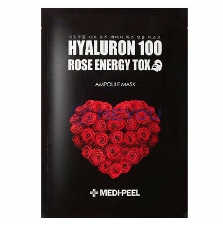 MEDI-PEEL Маска детокс с экстрактом розы и гиалуроновой кислотой Hyaluron 100 Rose Energy Tox, 25 мл