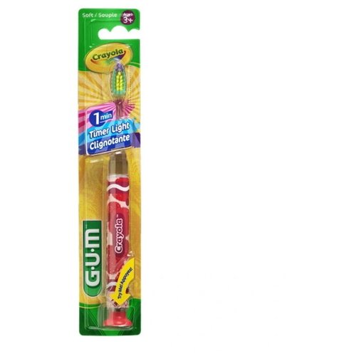 Купить GUM детская зубная щетка Crayola Timer Light, Зубные щетки