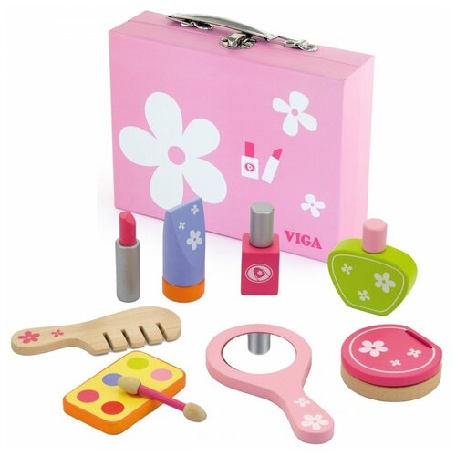 Салон красоты Viga Красавица (VG50531) в чемодане, разноцветный салон красоты shenzhen toys pet store в чемодане д94062