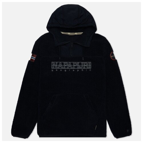 Мужская толстовка Napapijri Teide Hoodie Fleece чёрный, Размер XL