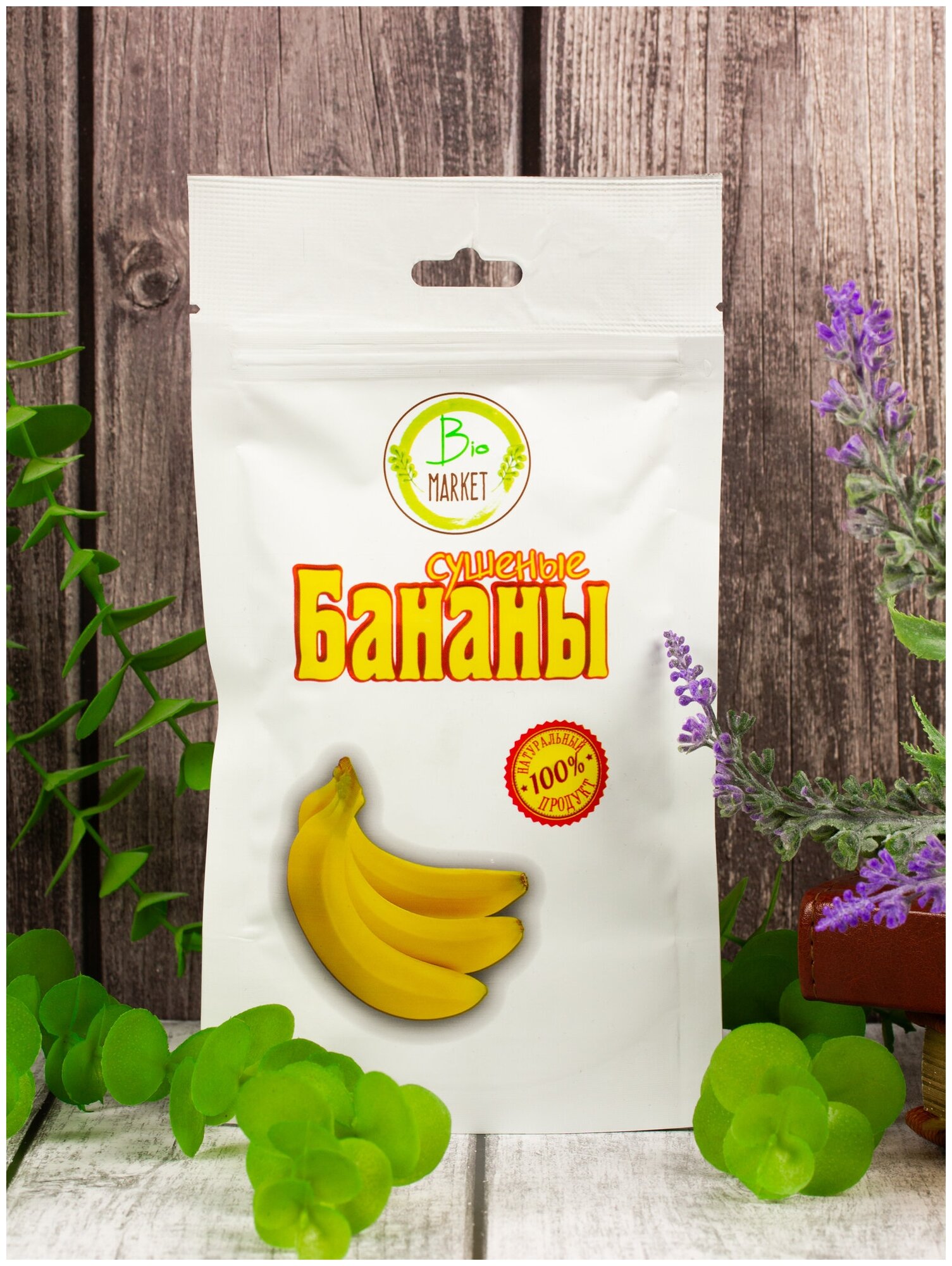 Бананы Bio Market сушеные, 100 г