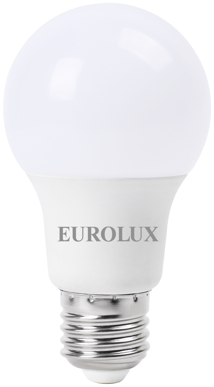 Лампа светодиодная LL-E-A60-9W-230-2,7K-E27 (груша, 9Вт, тепл, Е27) Eurolux, Eurolux