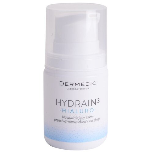 Купить Dermedic Hydrain3 Hialuro Hydrating Anti-Wrinkle Day Cream SPF15 Дневной увлажняющий крем против морщин для сухой и очень сухой кожи лица, 55 г