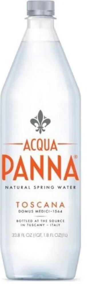 Вода минеральная Acqua Panna (Аква Панна), 1,0 л х 6 бутылок, негазированная, пэт