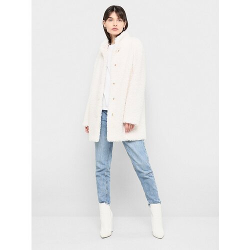 Пальто ALEF, размер 44, белый пальто alef размер 44 серый