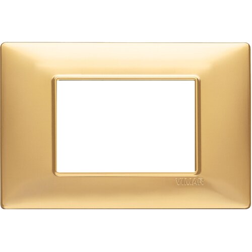 Рамка Plana для 3 модулей золото матовое Vimar 14653.25