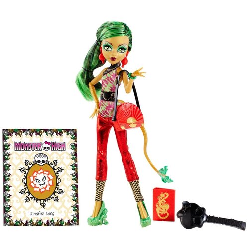 Кукла Монстр Хай Джинафаер Лонг новый скейместр, Monster High New scaremester Jinafire Long