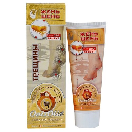 Ovis Olio Гель-бальзам для ног от трещин Женьшень, 70 мл, 70 г, 1 уп.