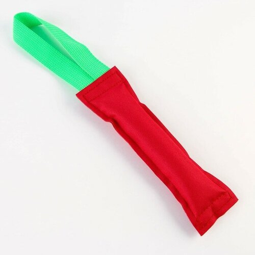 Пушистое счастье Игрушка-кусалка с 1 ручкой, красная, 20 х 5 см