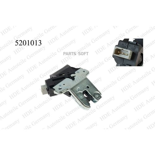 HDE 5201013 Замок крышки багажника VW: CC 12-, JETTA 05-10, PASSAT 06- \ AUDI: A4 05-, A5 08 5201013