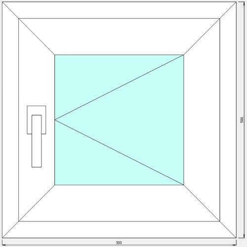 Окно ПВХ ш500*в500 окно пластиковое пвх veka одностворчатое 570x600 мм вxш правое поворотно откидное однокамерный стеклопакет белый темный дуб