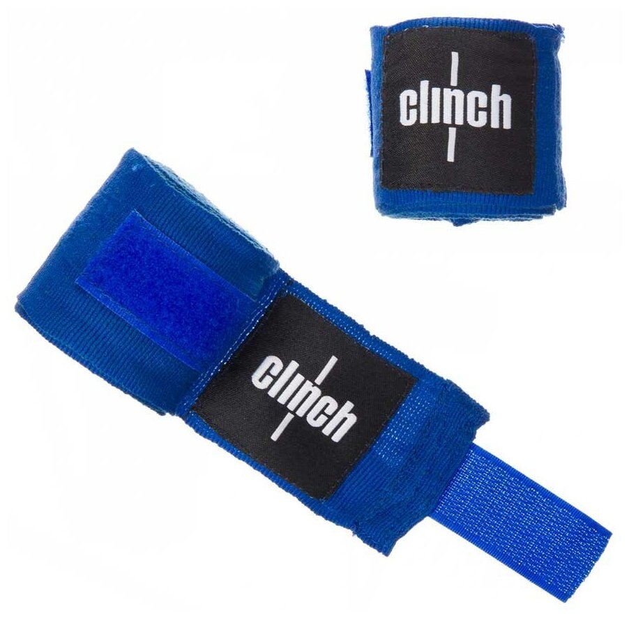 Боксерские бинты CLINCH C139, цвет:синий,размер:3,5 м