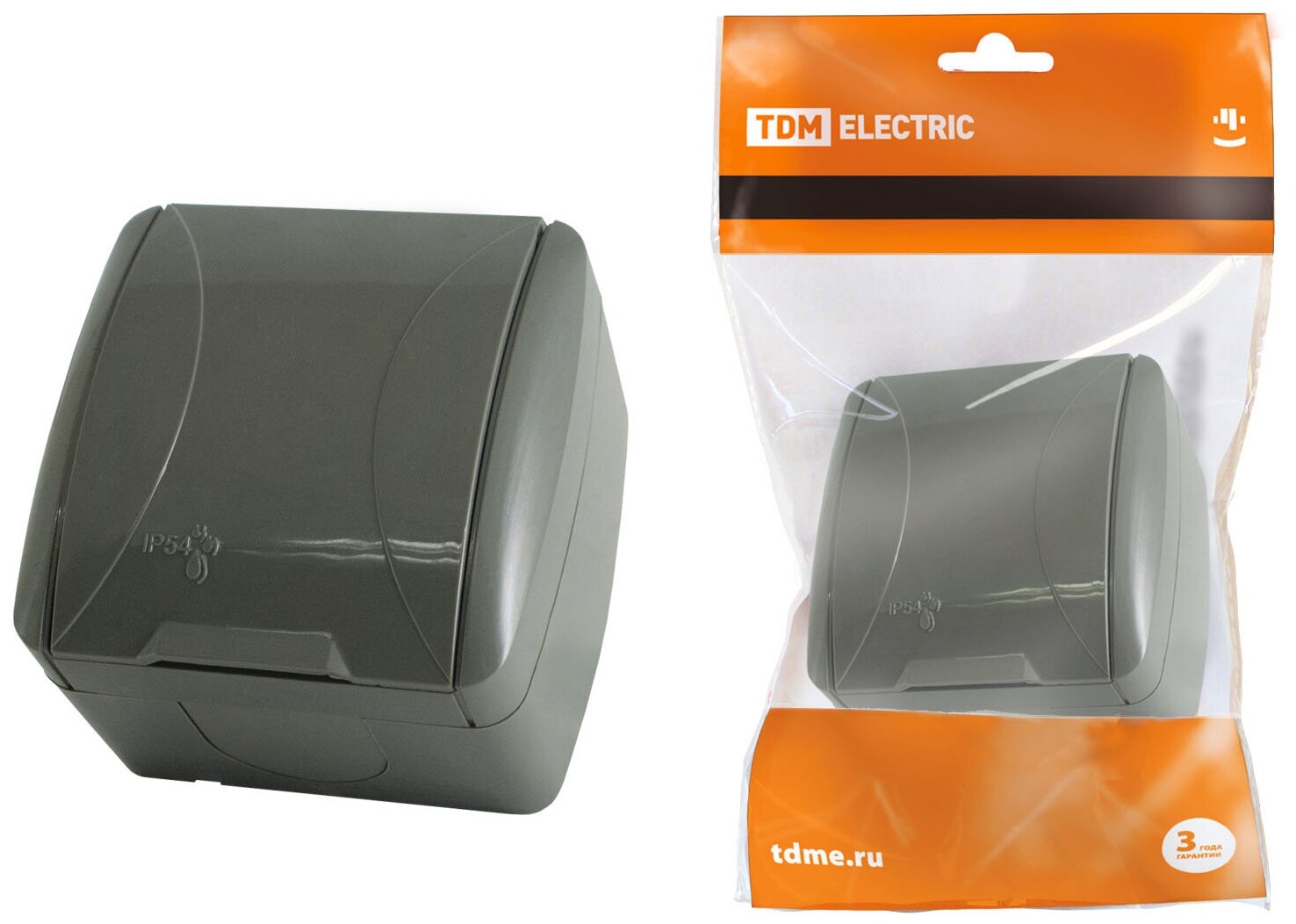 фото Розетка TDM ELECTRIC SQ1818-0113 Селигер, 16 А, с заземлением