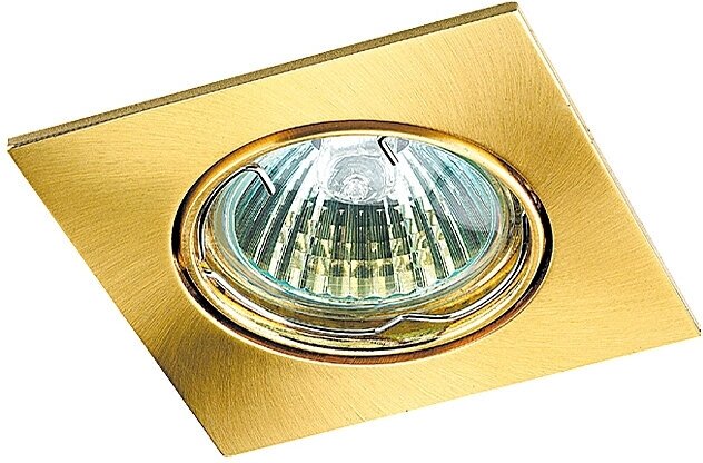 Встраиваемый поворотный светильник NOVOTECH QUADRO 369107 1ХGX5.3Х50W;золото;золото - фотография № 6