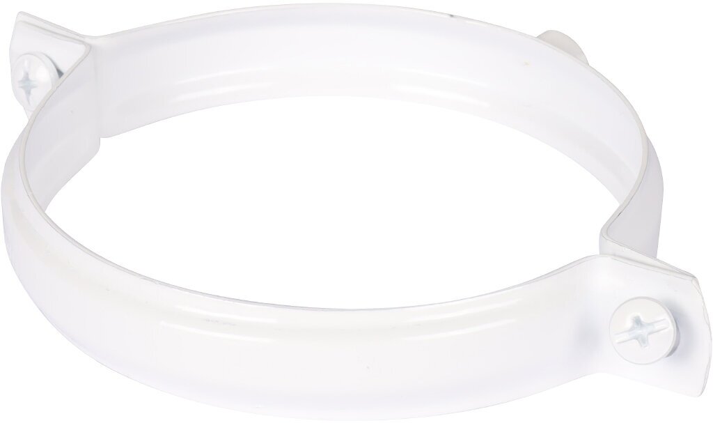 фото Rommer Крепление к стене D 100 белое RAL металлическое ( хомут)