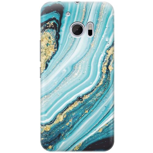 фото Cиликоновый чехол на htc 10 / one m10 / нтс 10 / ван м10 с принтом "green marble" gosso