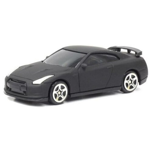 Легковой автомобиль RMZ City Nissan GTR (R35) (344013SM) 1:64, 9 см, матовый черный машина на радиоуправлении nissan gtr drift 1 16 с аккумулятором