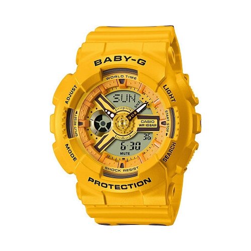 Наручные часы CASIO, желтый наручные часы casio baby g белый