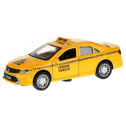 Машинка ТЕХНОПАРК Toyota Camry Такси (CAMRY-T) 1:32, 12 см, желтый