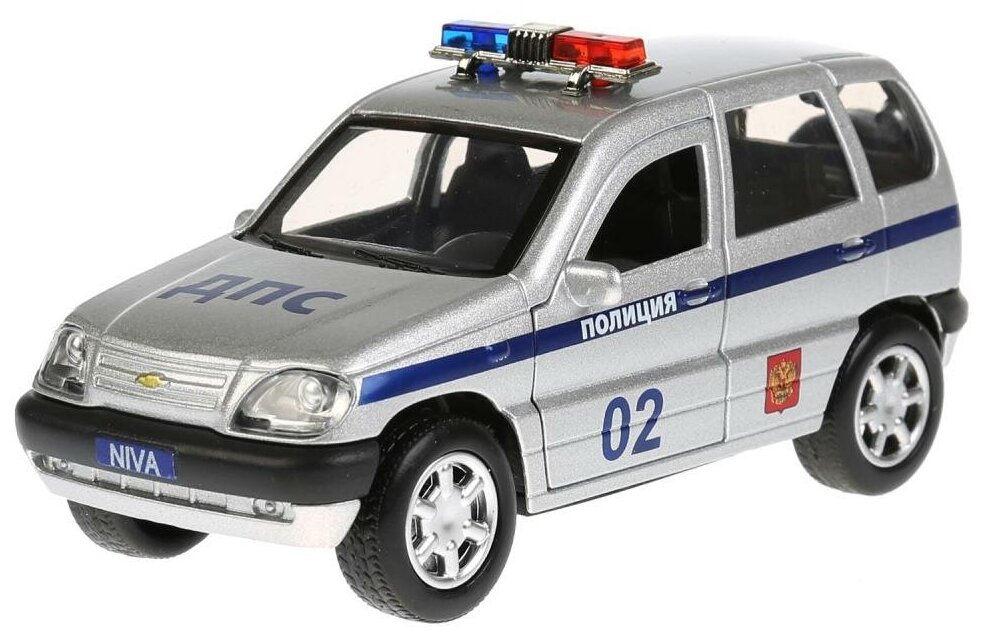 Внедорожник ТЕХНОПАРК Chevrolet Niva Полиция (CHEVY-NIVA-POLICE) 12 см