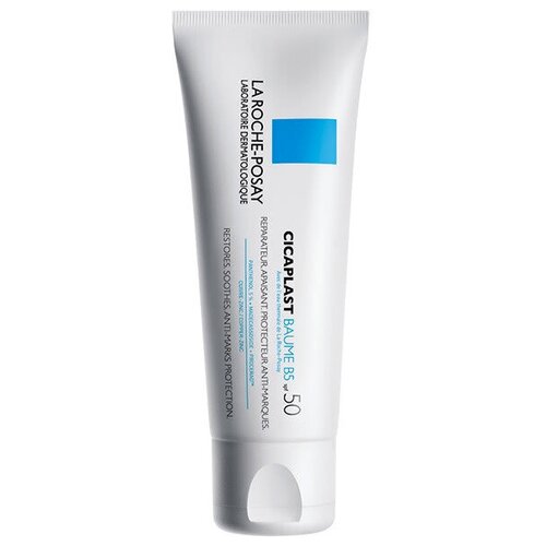 La Roche-Posay Cicaplast Baume B5 SPF50 Восстанавливающее успокаивающее средство для лица, предупреждающее появление пигментных пятен, 40 мл восстанавливающее средство предупреждающее появление пигментных пятен spf50 cicaplast baume b5