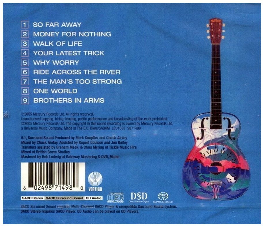 Super Audio CD. Dire Straits. Brothers In Arms (SACD)