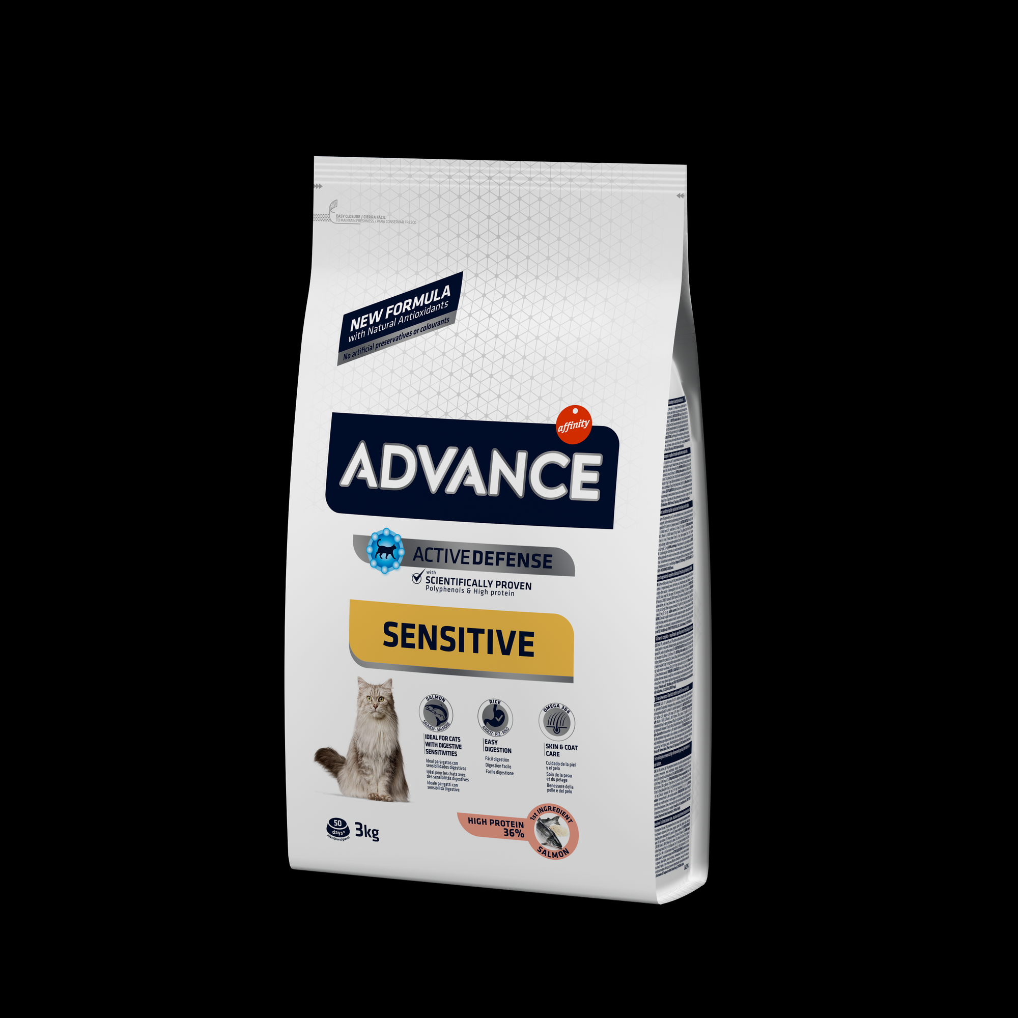 Сухой корм для кошек Advance Adult Salmon Sensitive при чувствительном пищеварении с лососем и рисом 1,5 кг - фото №5