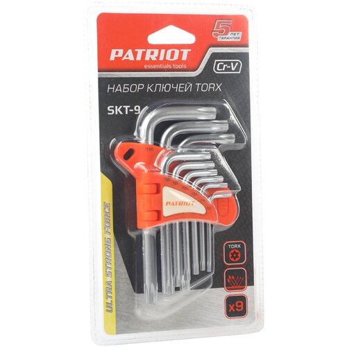 Ключи шестигранные Torx Patriot SKТ-9, T10 - T50, 9 шт ключи шестигранные torx patriot skт 9 t10 t50 9 шт