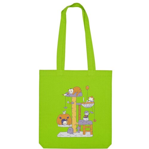 фото Сумка шоппер us basic, зеленый