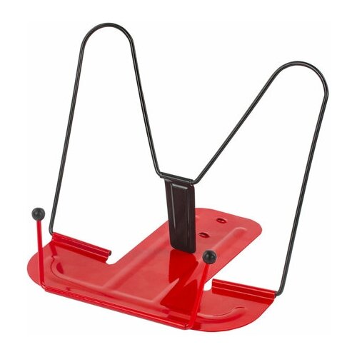 фото Подставка для книг красная металлическая юнландия премиум, европодвес, 237822