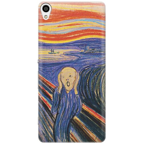 фото Cиликоновый чехол на sony xperia xa / сони иксперия ха с принтом "крик" gosso