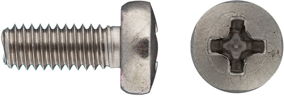 Винт нержавеющая сталь M4x10 мм DIN 7985 полукруглая головка (14 шт.)