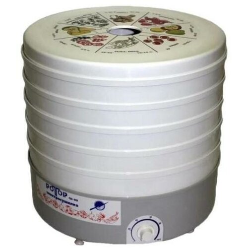 Сушка для овощей и фруктов ротор СШ-002-06 с 5 прозрачными решетами в гофротаре 501400₽