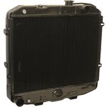 Радиатор охлаждения УАЗ 3160 медь двс 409 3х-рядный под датчик ШААЗ - изображение