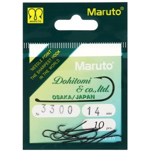 Крючки универсальные Maruto 3300-Blue №14, 10 шт. ТероПром 9680681
