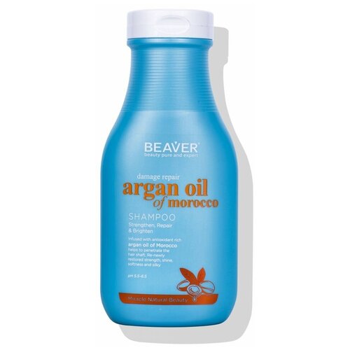 BEAVER шампунь Argan Oil of Morocco damage repair, 350 мл beaver шампунь argan oil of morocco damage repair 60 мл